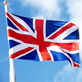 5ftx3ft Union Jack Flags,Coronation Flags King Charles,King Charles III Celebration Decorations Flags,UK Flag with Eyelets for Coronation Celebration Garden Outdoor Royal Events
