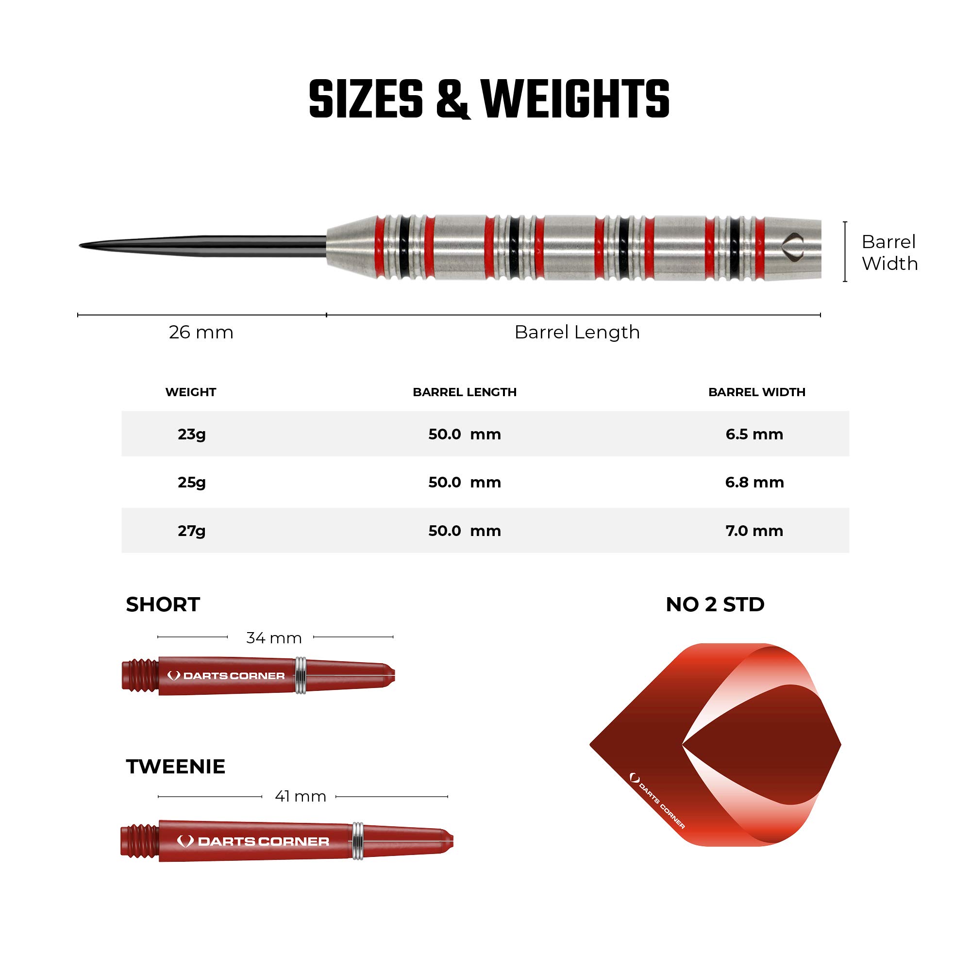 Darts Corner - Thunder Series 1 - Steel Tip Brass - 2 Sets Darts - M2 - View #5