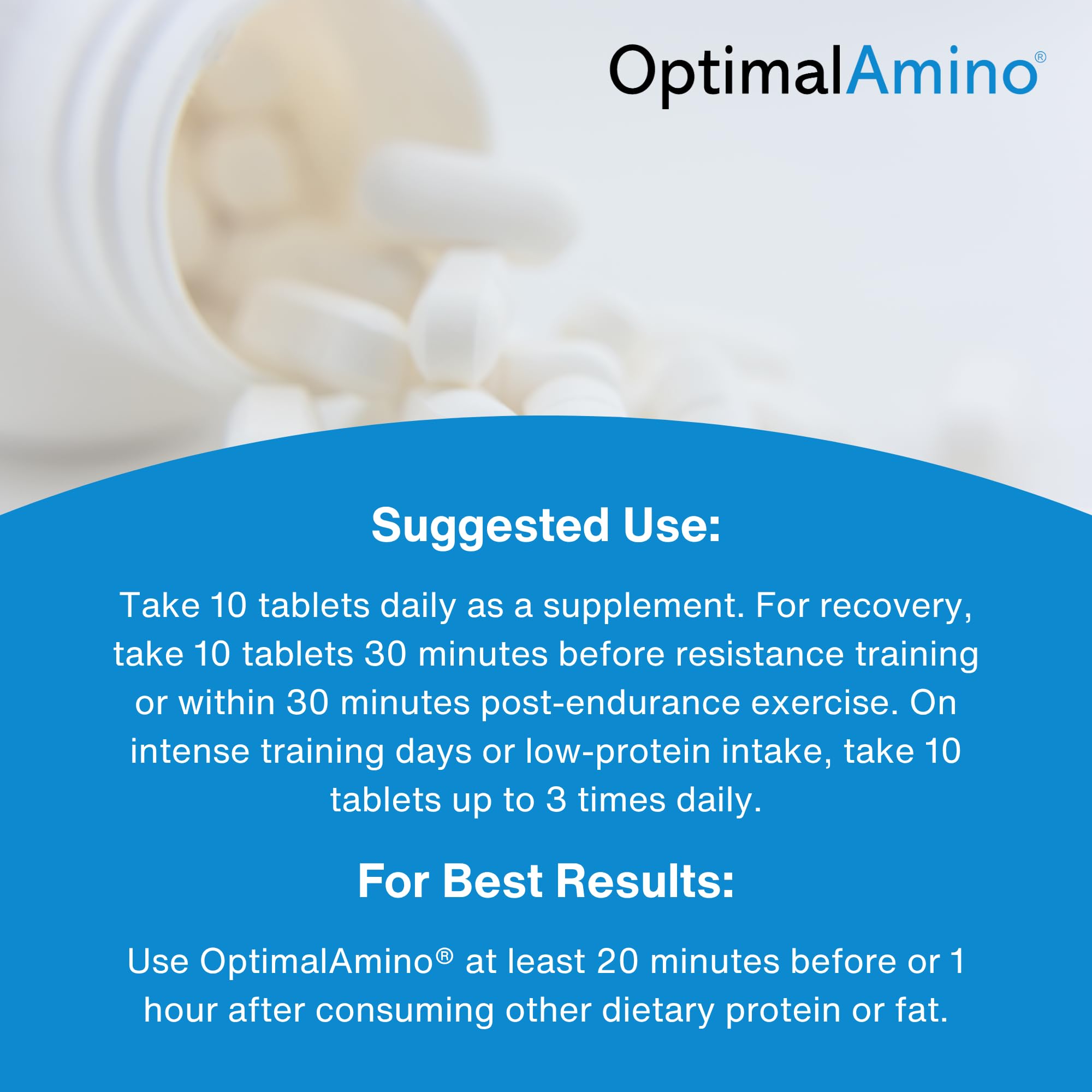 OptimalAmino | Essential Amino Acid Tablets | 150 Count — Amazon image 6
