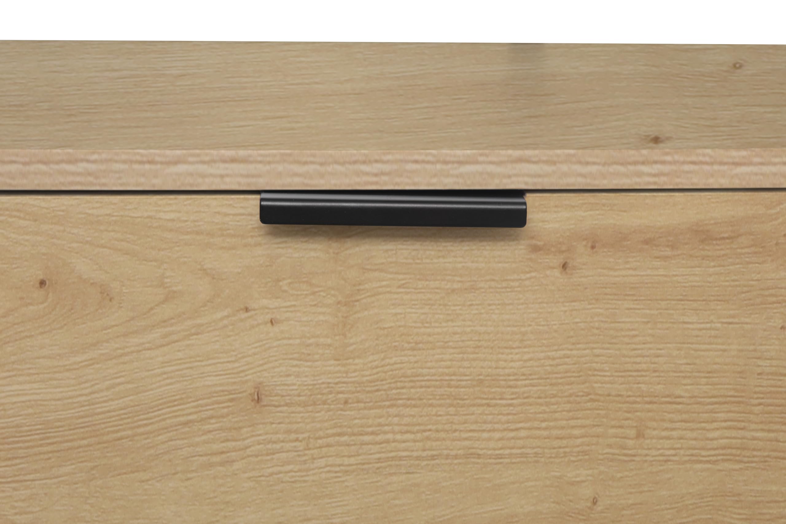 Garderobenständer Jody Artisan Oak , Metallgestell Schwarz · B 85 cm