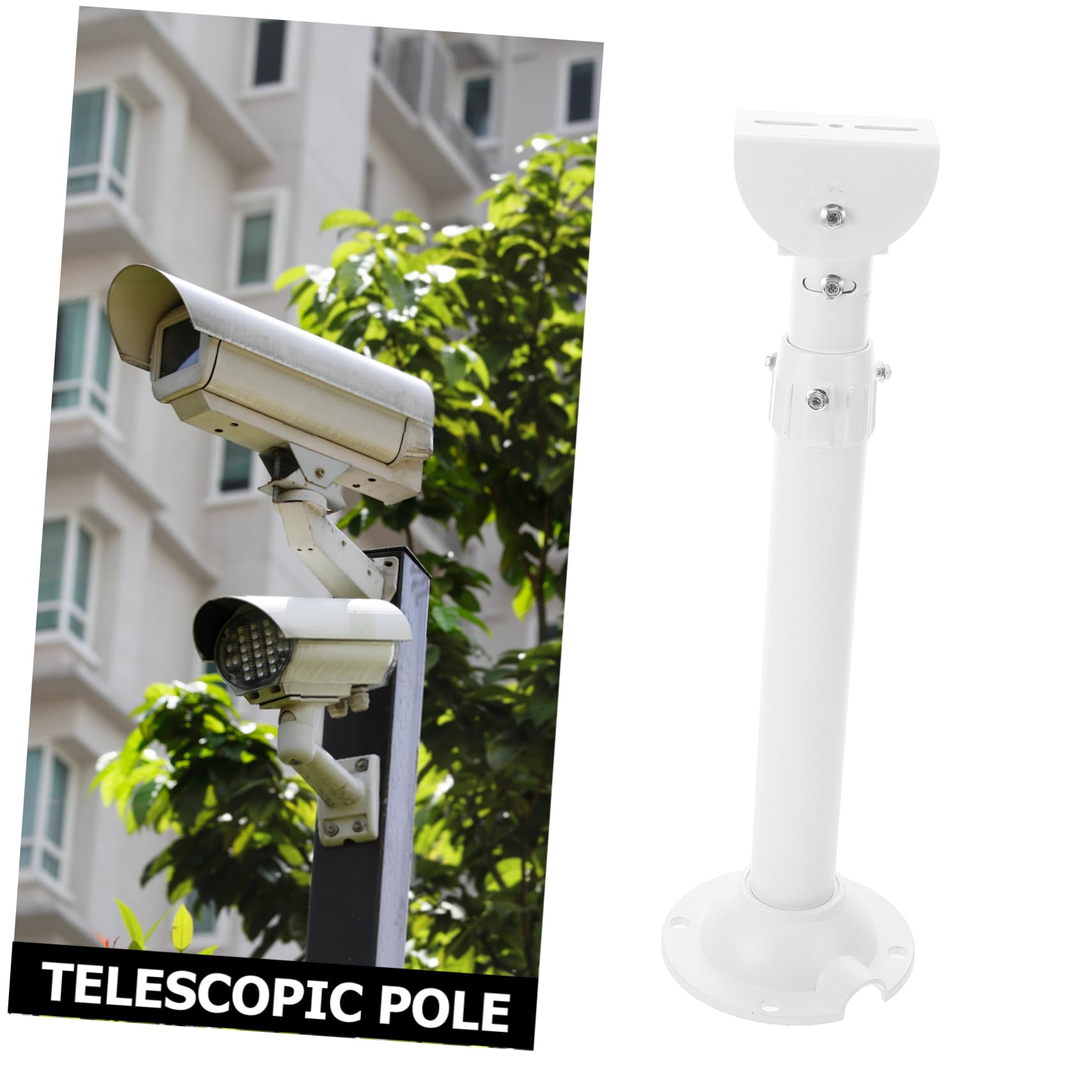 DOITOOL Supporto per Telecamera di Sorveglianza, Staffa da Parete in Lega di Alluminio, Orientabile 360° e Regolabile 90°, per Uso Interno ed Esterno