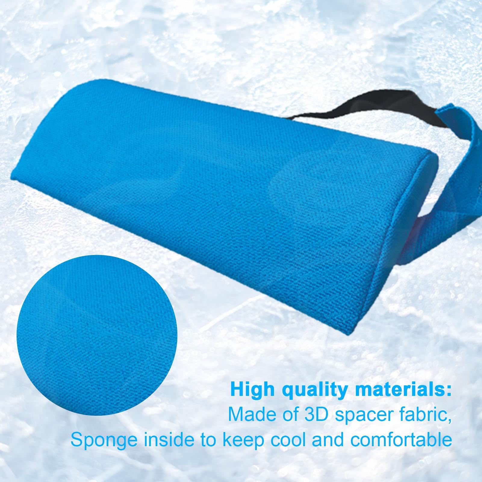 Coussin Repose Tete - Oreiller Ergonomique | Appuie Tete Fauteuil Salon | Oreiller Avec Élastique Réglable Inclinable | Appuie-Tête Chaise Longue Bain Soleil | Coussin Appuie-Tête Tran-Sat Amovible