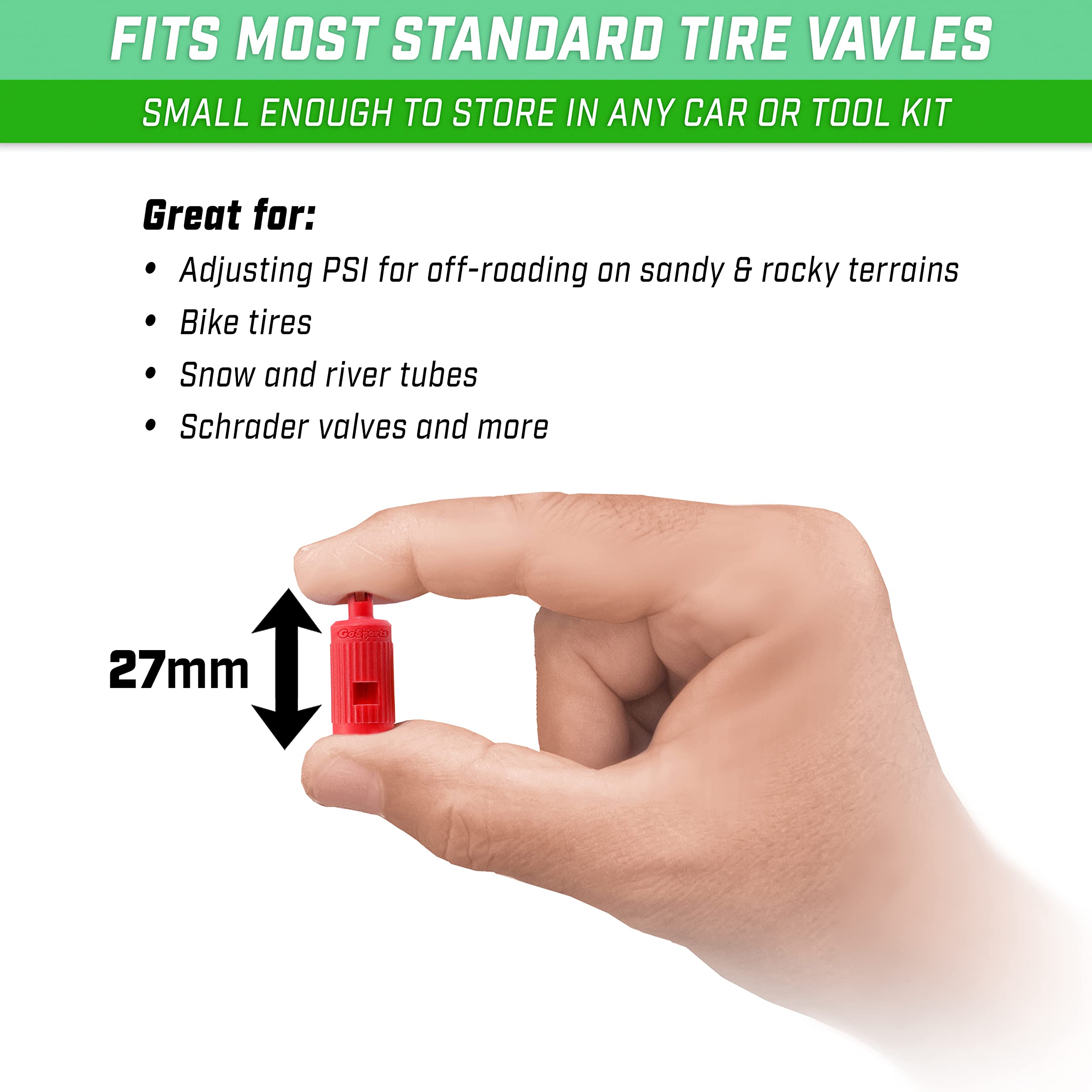 Amazon.co.jp: GoSports タイヤデフレーションとコア除去ツール オフロードカータイヤ レクリエーション用インナーチューブ用  8個パック : 車＆バイク