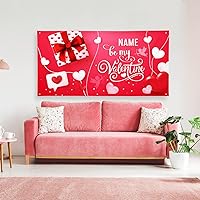 Vista 80 de Cartel de fondo personalizado para el día de San Valentín, decoración de San Valentín, letrero de vinilo con texto en inglés "Be My Valentine