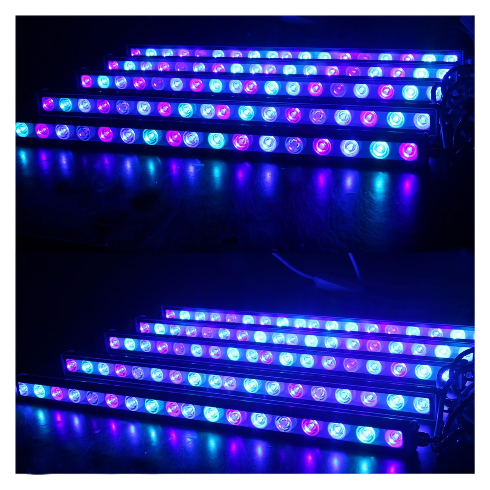 oświetlenie akwarium Oświetlenie LED do akwarium Fish Tank Light 81W Niebieski 470nm Lampa podwodna Oświetlenie akwariów Wodoodporne LED Akwarium Bar Lampy do akwarium roślinnego(85cm Blue UV)