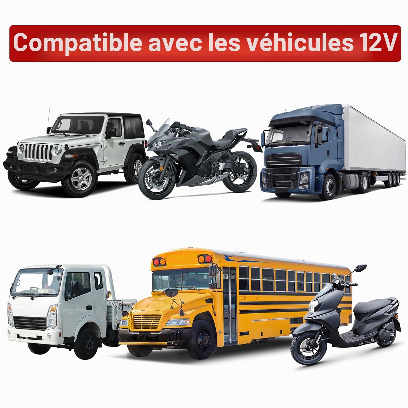 Baceyong Alarme de Voiture, klaxon de sécurité Cw-8110 120DB avec 2 télécommandes 12v DC Voiture, système de Protection de sécurité d'alarme de véhicule Universel antidémarrage Noir