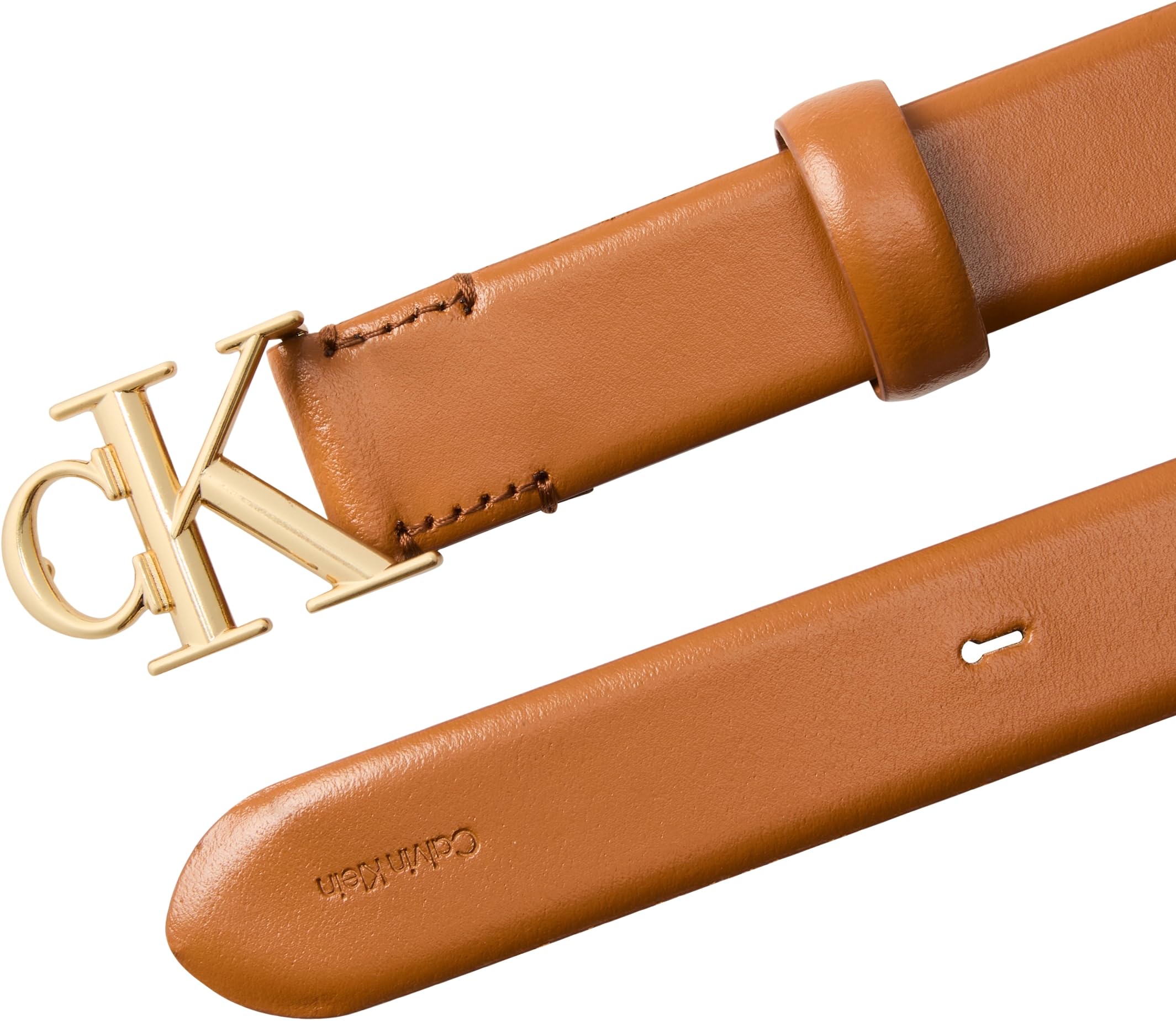 Calvin Klein Round Ck Buckle 30mm Belt Smooth Lv04f7074g Cinturones Mujer