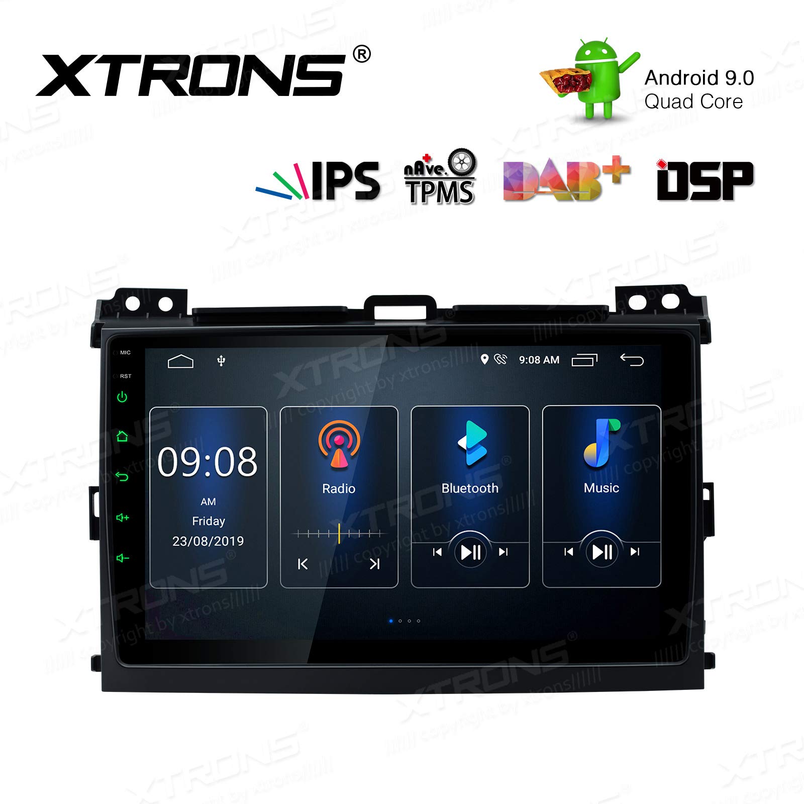 Buy XTRONS Android 9.0 Car Stereo Radio Player 9 Inch IPS Touch Screen GPS Navigation Builtin