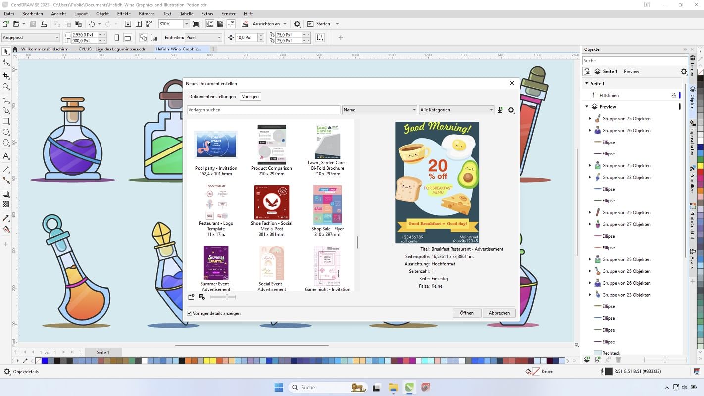 COREL CorelDRAW Graphics Suite Special Edition 2023 OEM inkl. AfterShot 3 + PhotoMirage Express Dauerlizenz DVD-Box