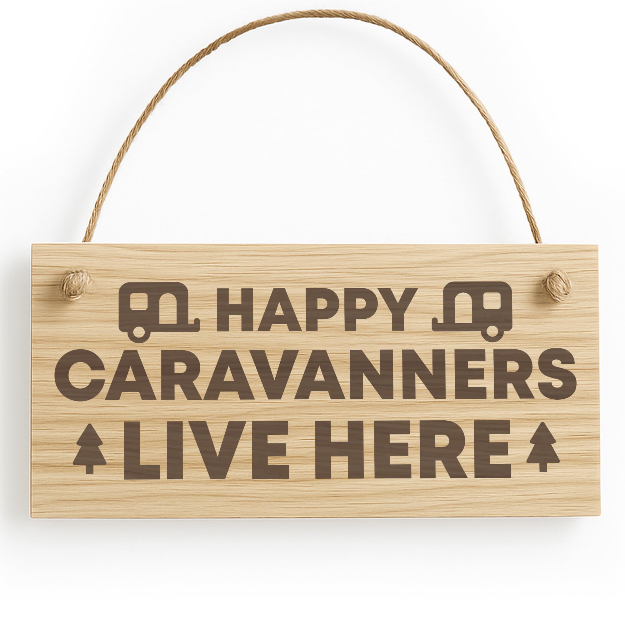 Red Ocean Caravan Sign Engraved Novelty Campervan Sign Caravan Lover Gift Birthday Retirement Gifts