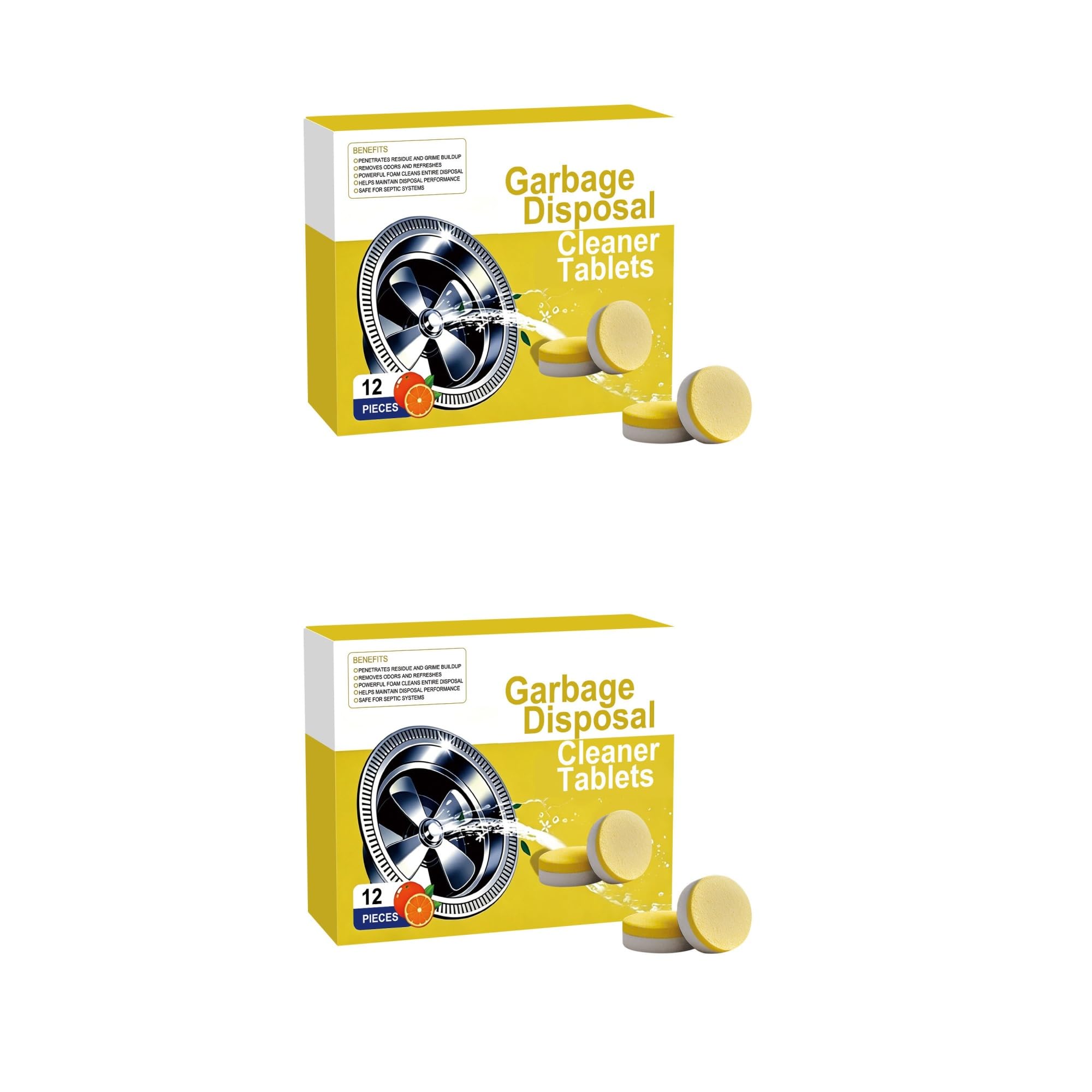 pastiglie detergenti per lavatrice Compresse deodoranti for detergente tritarifiuti da 12 pezzi(2pcs)