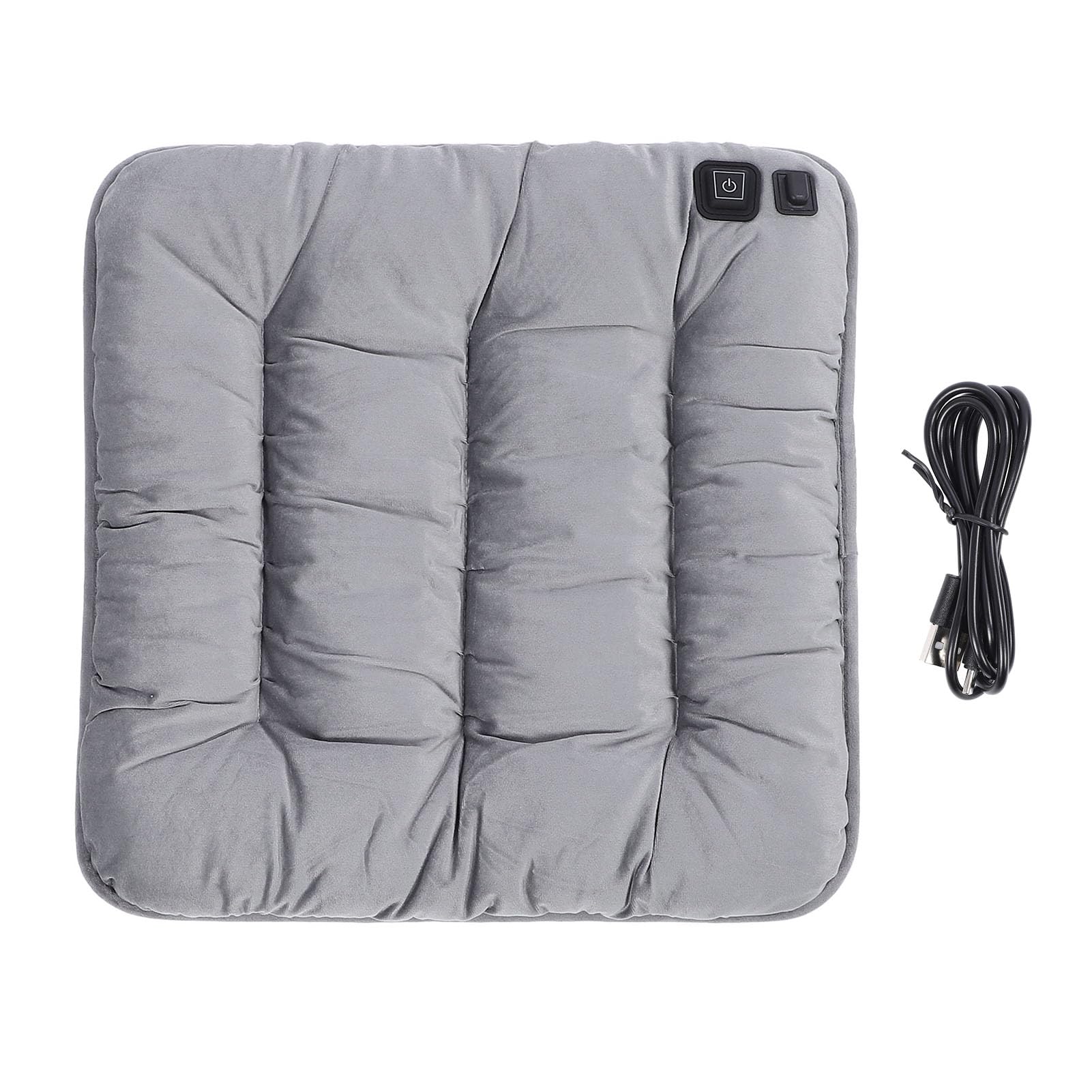 KKPLZZ Beheiztes Sitzkissen, Waschbar, USB-betrieben, 3 Stufen, Heizung, 3 Sekunden, Schnelles Aufheizen, 30 ℃ Bis 65 °C, Beheiztes Sitzkissen für Zuhause, Sofa, Büro