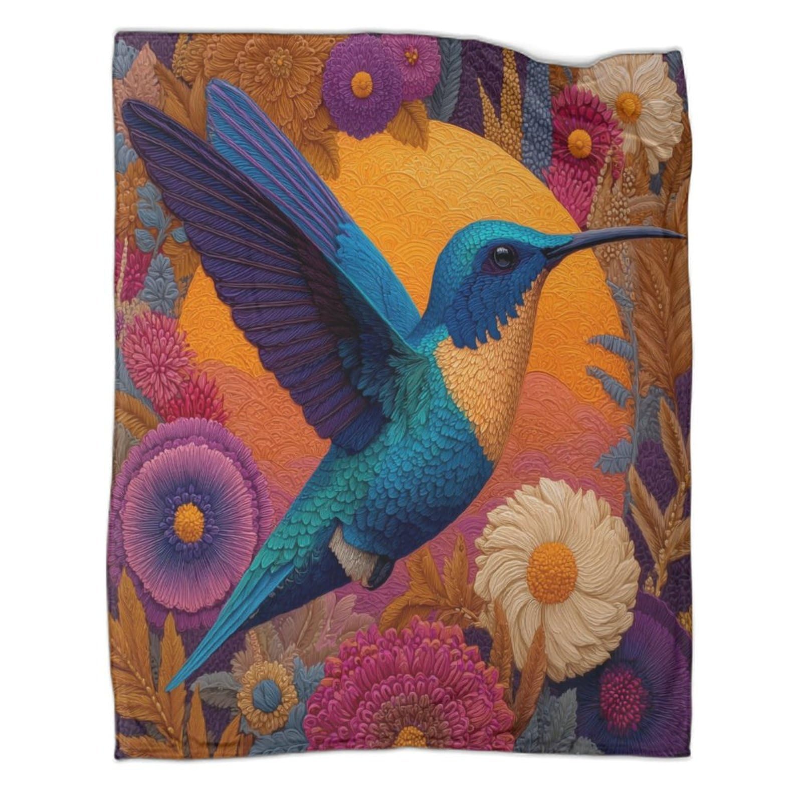 kaiyun Colorful Birds Are Flying in The Air Soft And Comfortable 3D Printed Throw Blanket for Kids Adults for Bed Sofa 60x80inch(150x200cm)