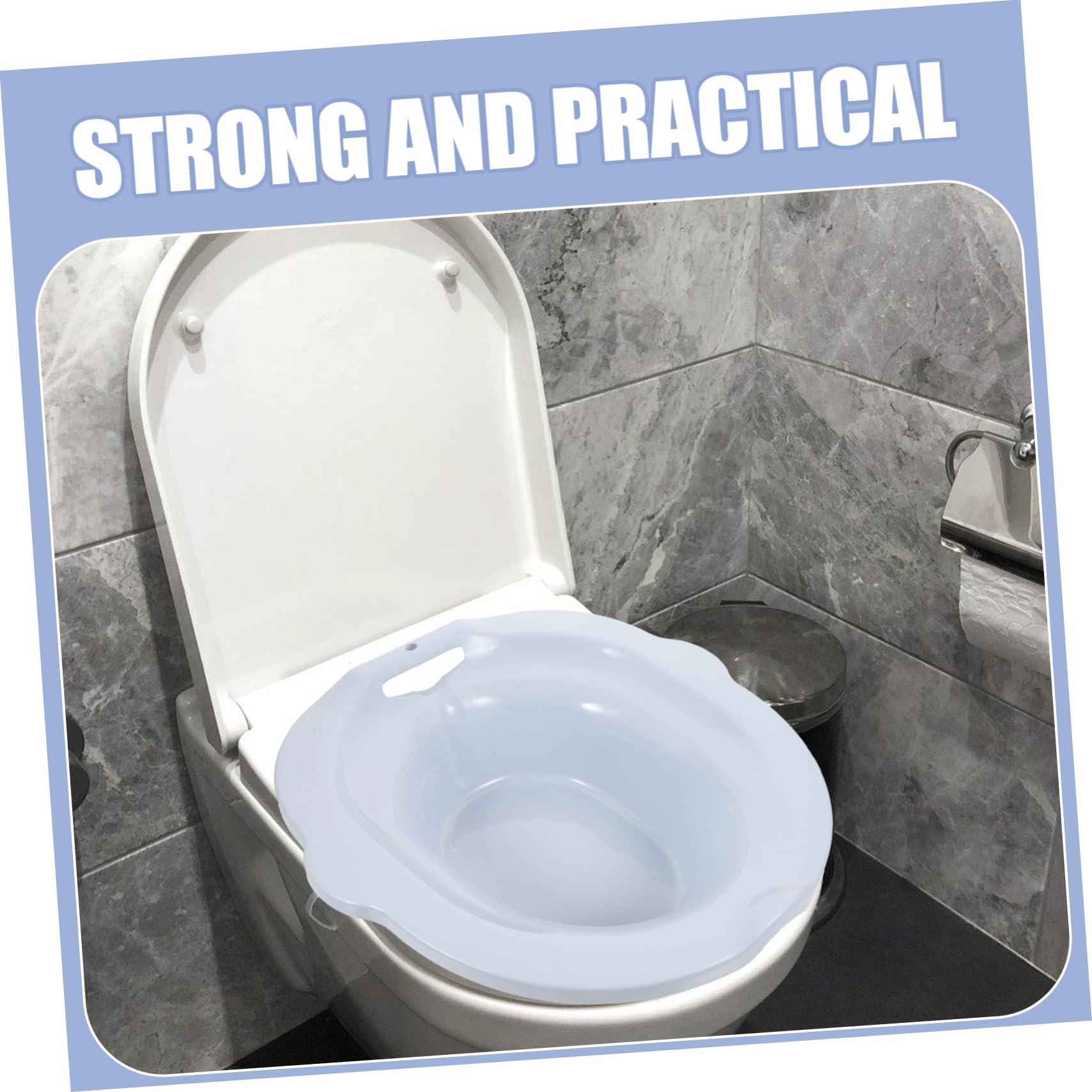 KOMBIUDA Pp Care Pot Sitz Bath for Hemorrhoids Seat Bath for Pregnancy Postpartum Care Basin