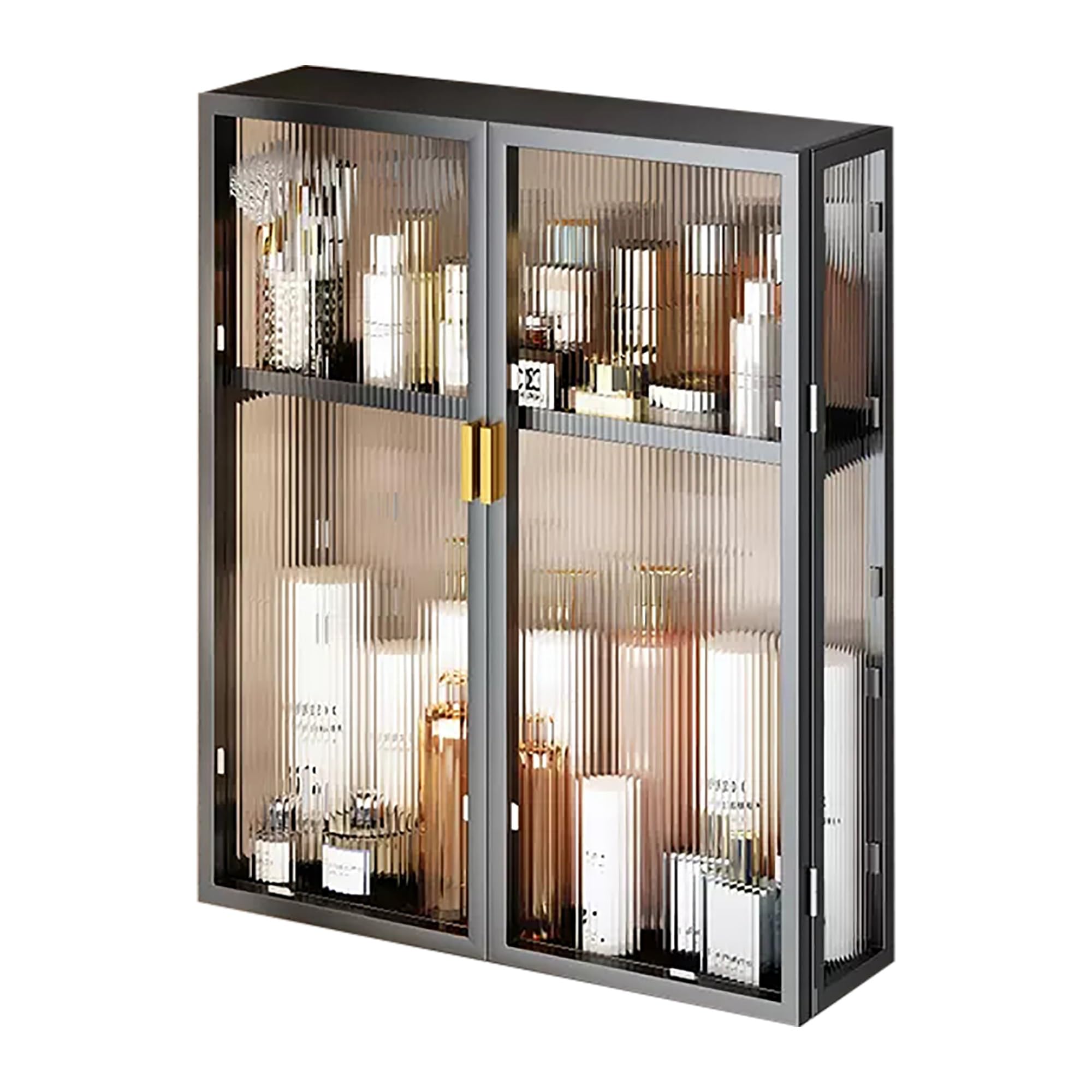 Meuble haut salle de bain vitré Solutio pour créer une atmosphère vintage et ordonnée
