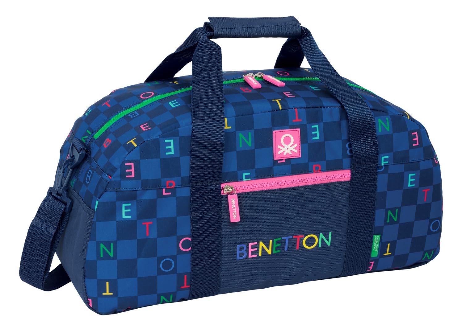 SAFTA Benetton DAMERO - Bolsa de Deporte, Mochila, Ideal para Niños de Diferentes Edades, Cómoda y Versátil, Calidad y Resistencia, 50x26x20 cm