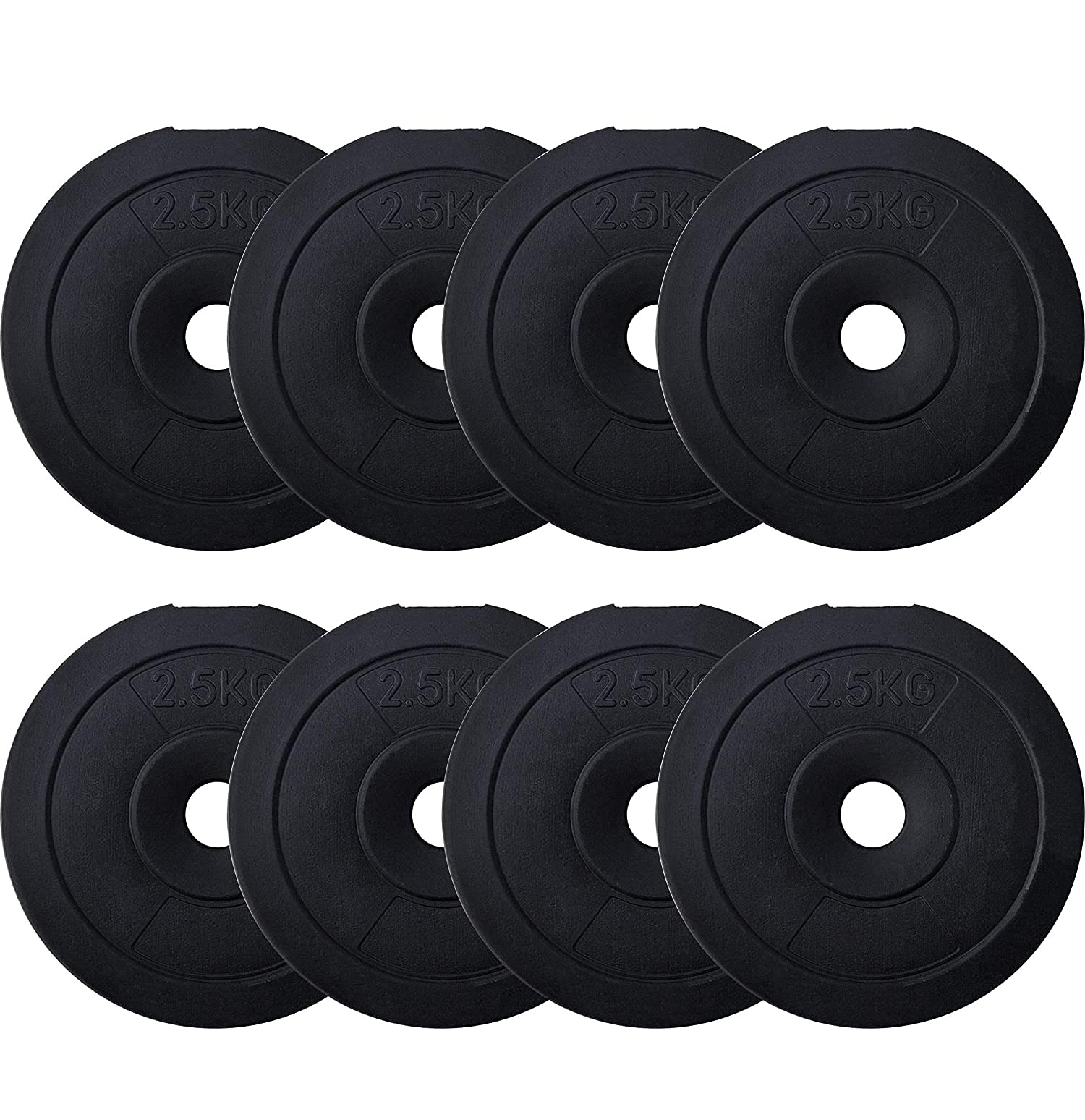 Simran Sports Vinyl Coated PVC Dumbbell Plates, 20 Kg Weight Plates, 2.5Kg X 8 (Black) (B0992S533T) Amazon Price History, Amazon Price Tracker