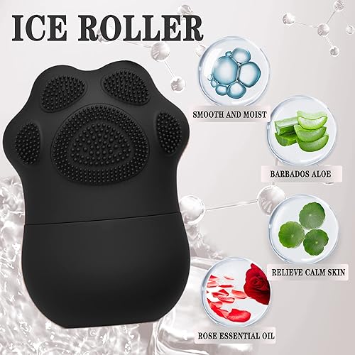 Miniatura 2 de Rodillo de hielo masajeador para mejorar el brillo, rodillo de hielo para ojos y cuello, acondicionamiento natural y cuidado de la piel, molde de