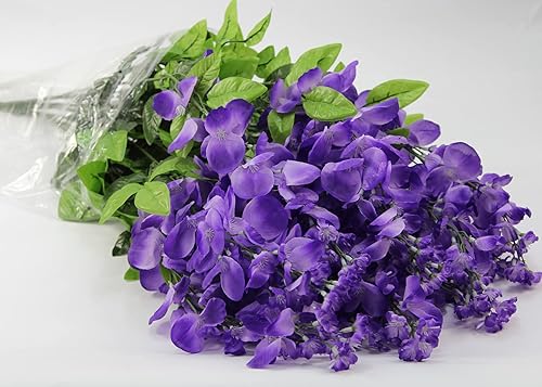 Miniatura 6 de Admired By Nature GPB392-LAVENDER-2 - Flores de arbusto colgantes largas de glicinia, 15 tallos para decoración del hogar, boda, restaurante y