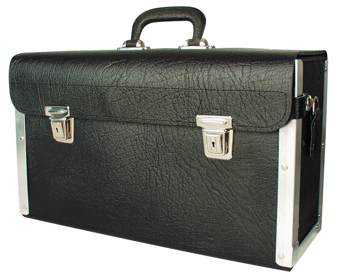 Werkzeugtasche Leder groß leer 420x150x250mm Werkzeugkoffer Ledertasche XXL