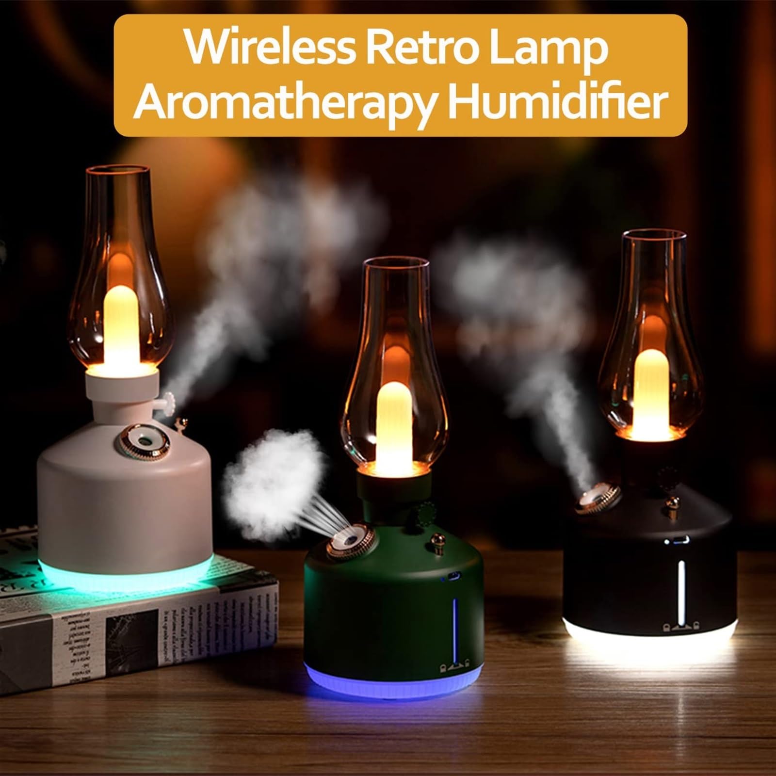Mini humidificateur d'air, diffuseur d'huile essentielle, lampe LED USB pour maison, bureau Mini humidificateur d'air, diffuseur d'huile essentielle, lampe LED USB pour maison, bureau