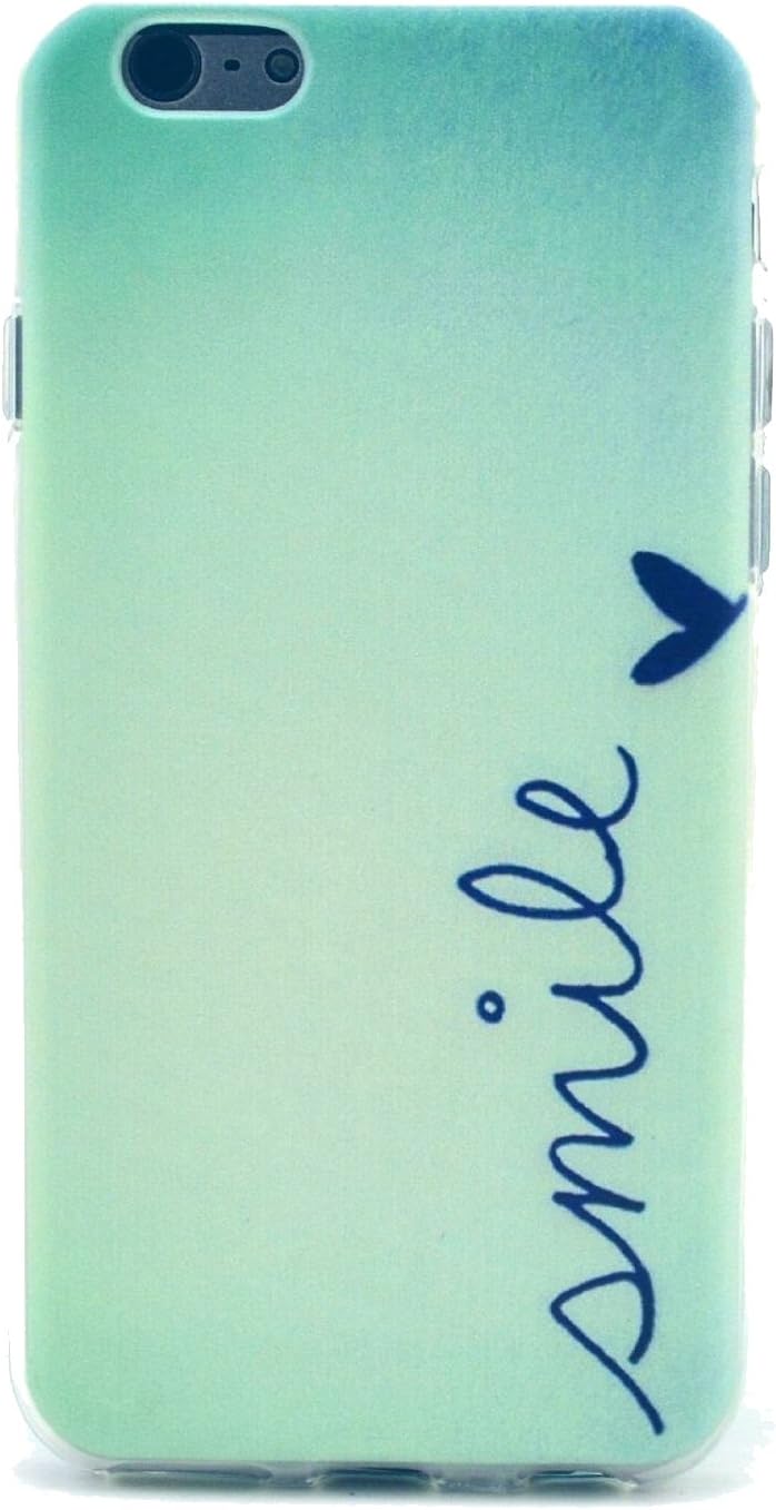 6 Case, iPhone 6 Case LUOLNH Mint Small Smile Pattern Clear TPU Silicone Gel Back Cover Skin Soft Case for iPhone 6 £¨4.7 Inch£©
