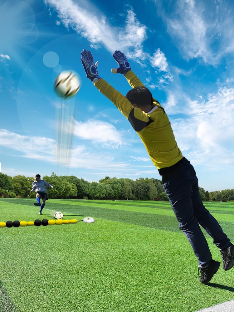 Single Line Deflektor - Torwart-Ablenkausrüstung | Reflex- und Beweglichkeitstraining 2,75 m, anwendbares Tor für Futsal/Siebener-Fußballtor