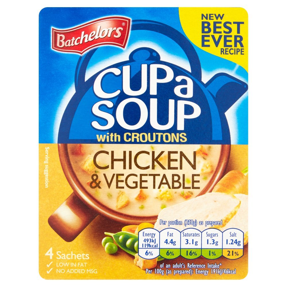 Batchelor s Cup A Soup Poulet et légumes 115 g x 9