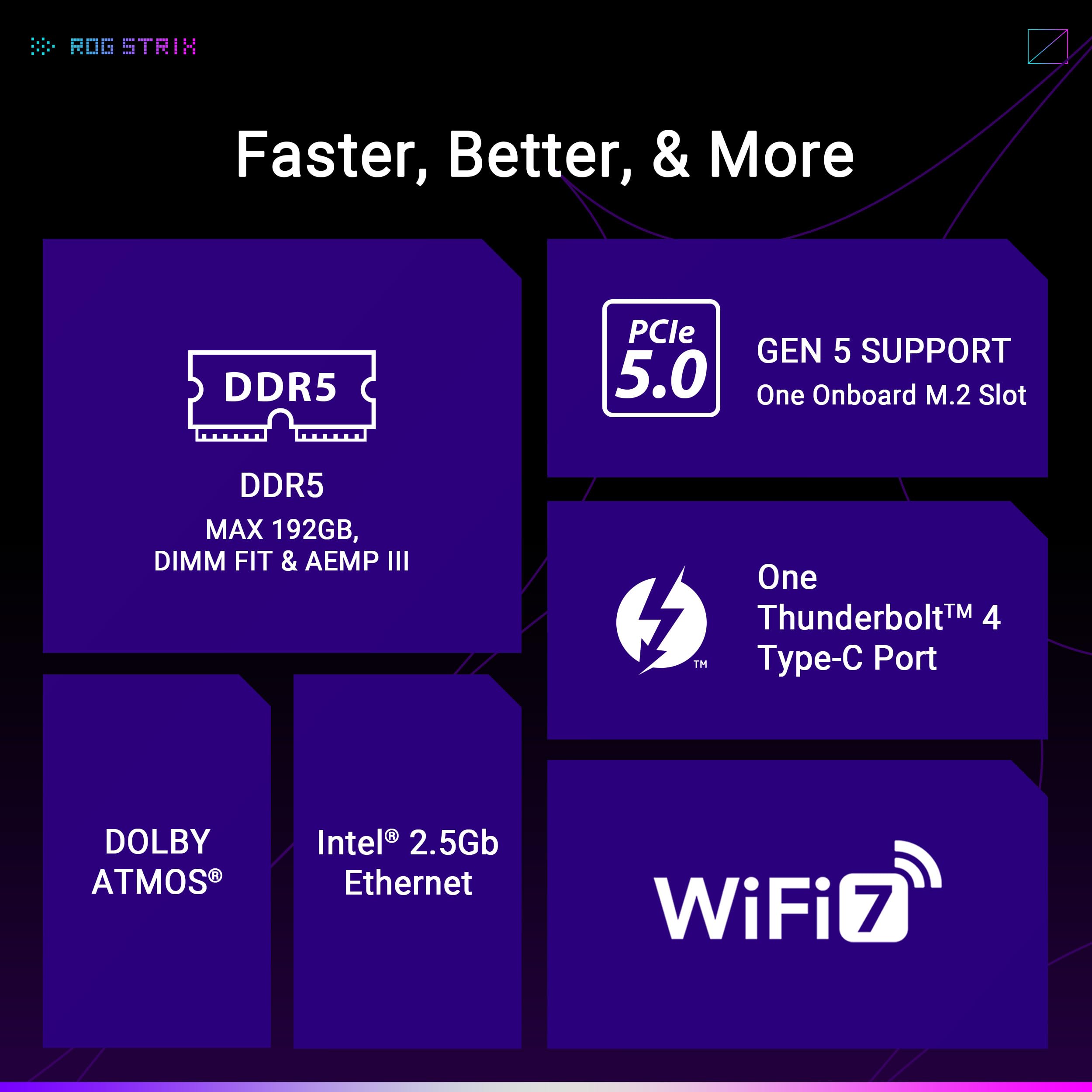 ASUS ROG Strix B860-G WiFi do gier, płyta główna MATX, gotowa do komputerów z zaawansowaną SI, 14+1+2+1 stopnie mocy, gniazda DDR5, PCIe 5.0, cztery gniazda M.2, WiFi 7, AI Networking II, Aura Sync