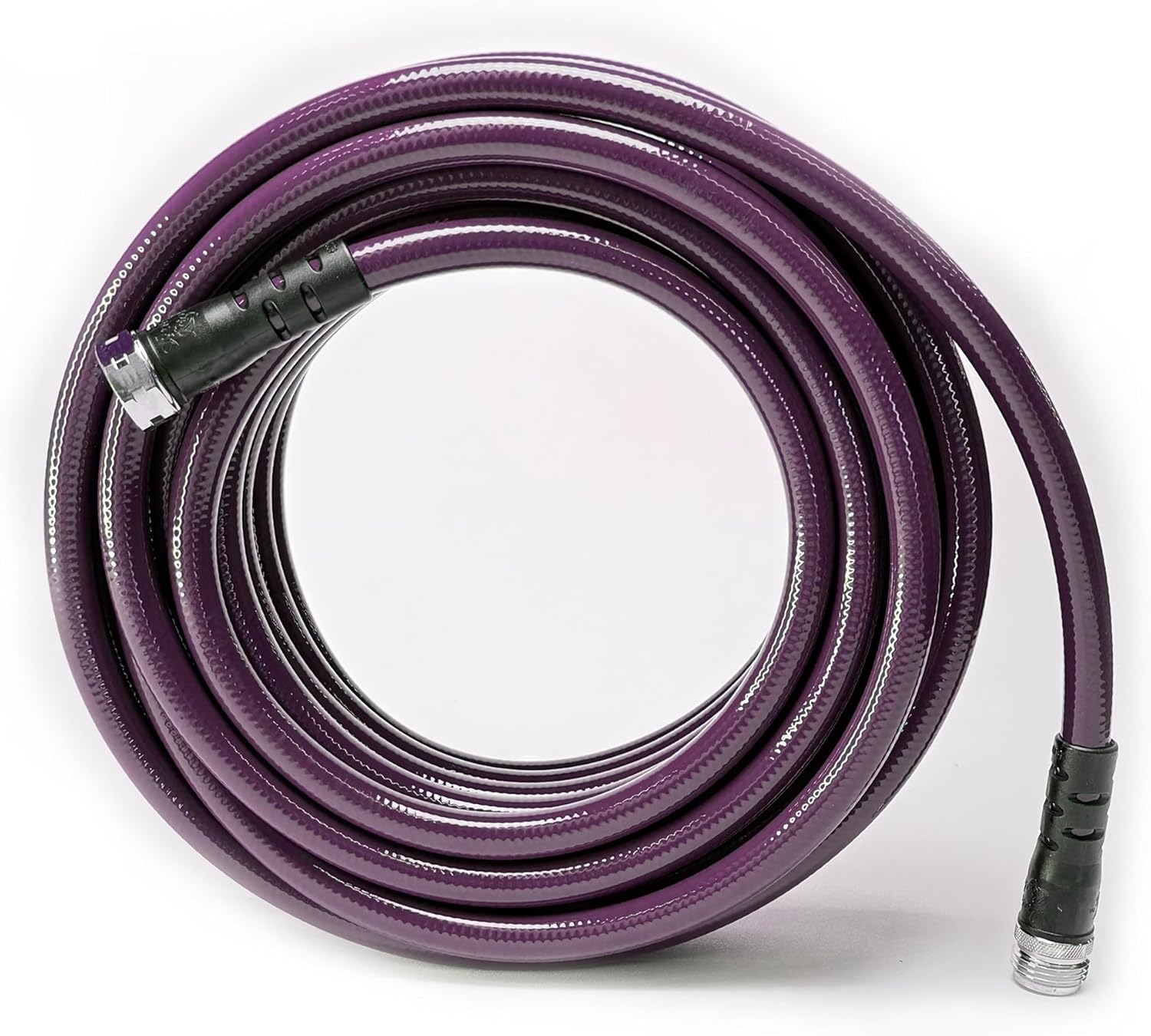 Water Right Polyurethane Garden Hose | 50 Foot | Made in USA | Slim & Lightweight | 1/2” Inner Diameter | Drinking Water Safe | Lead, BPA & Phthalate-Free | Eggplant | 300 PSI Burst Pressure