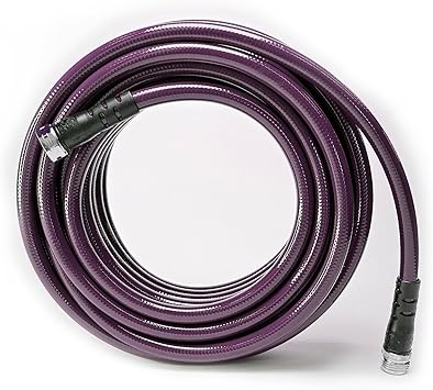 Water Right Polyurethane Garden Hose | 50 Foot | Made in USA | Slim & Lightweight | 1/2 Inner Diameter | Drinking Water Safe | Lead, BPA & Phthalate-Free | Eggplant | 300 PSI Burst Pressure