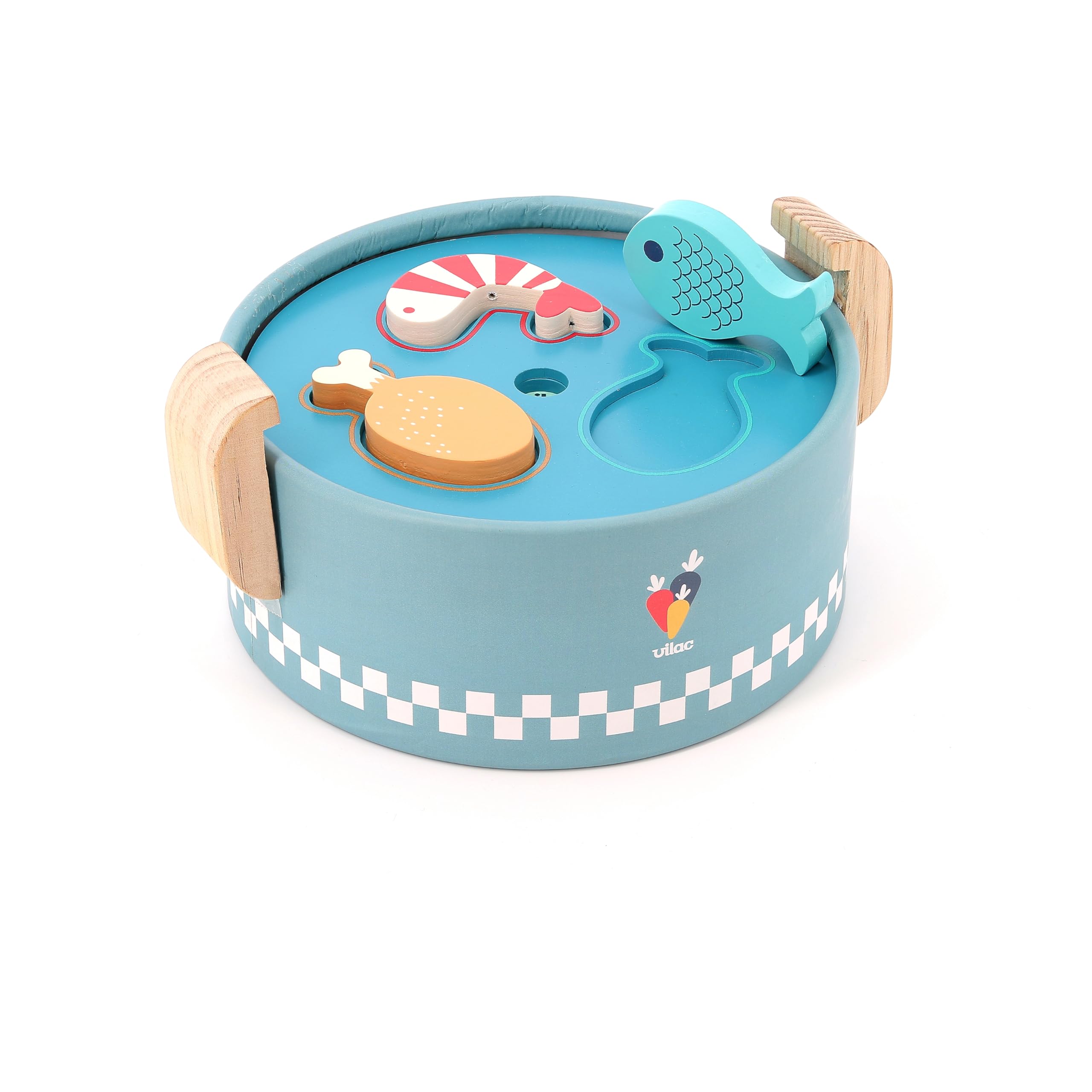 Popotte Minus Cuisine et Éveil Jouet en Bois Bébé Dès 18 Mois Jeu Éducatif | Ustensiles miniatures inclus | stimule imagination et imitation | adapté aux petites mains | idée cadeau naissance originale