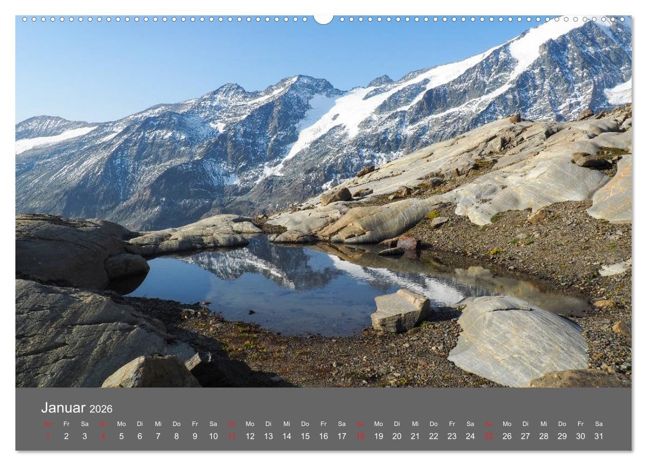 Bergseen der Alpen (Wandkalender 2026 DIN A2 quer), CALVENDO Monatskalender (CALVENDO Natur)