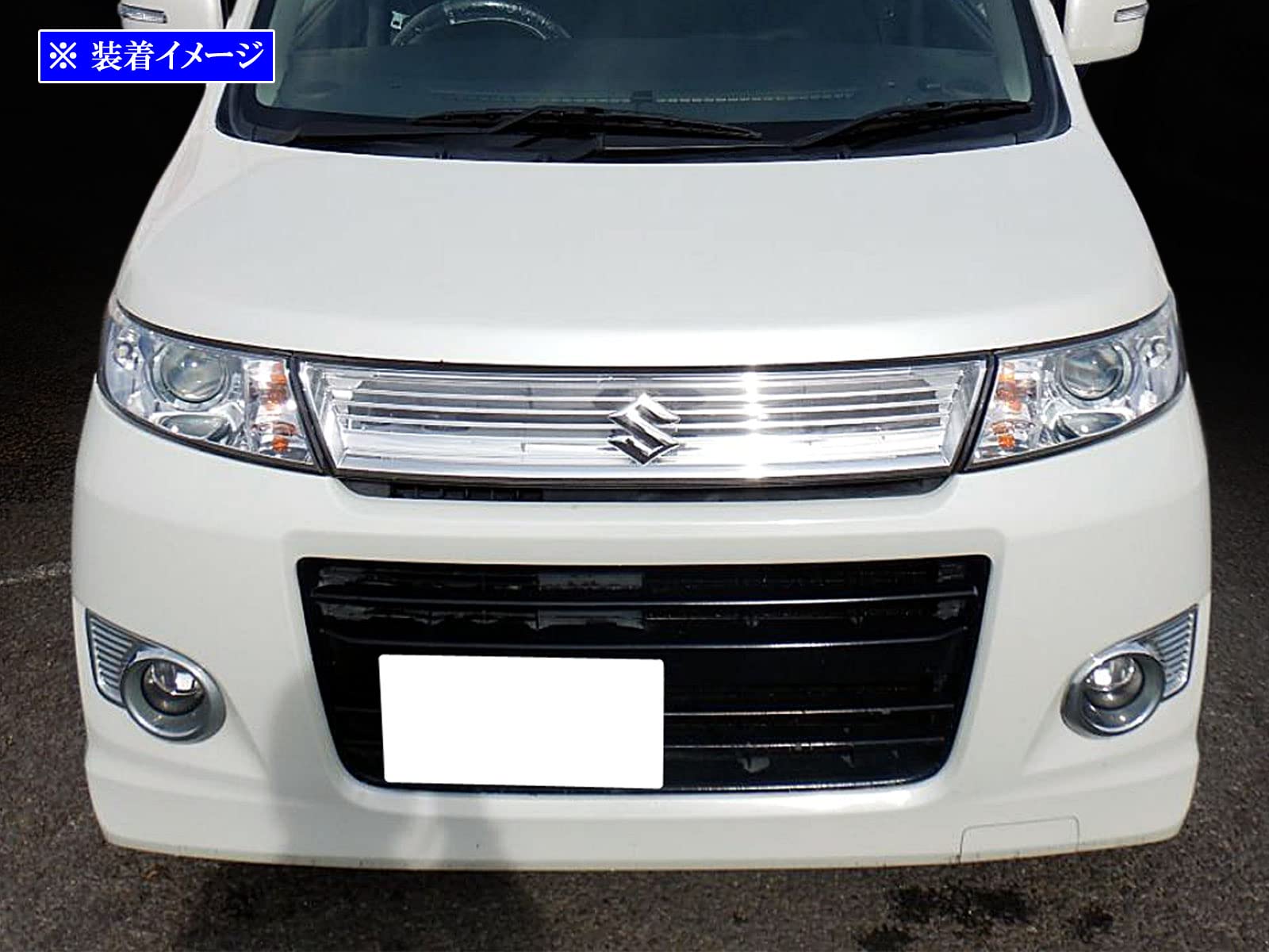 MH23S ヘッドライト スモークカバー付左右