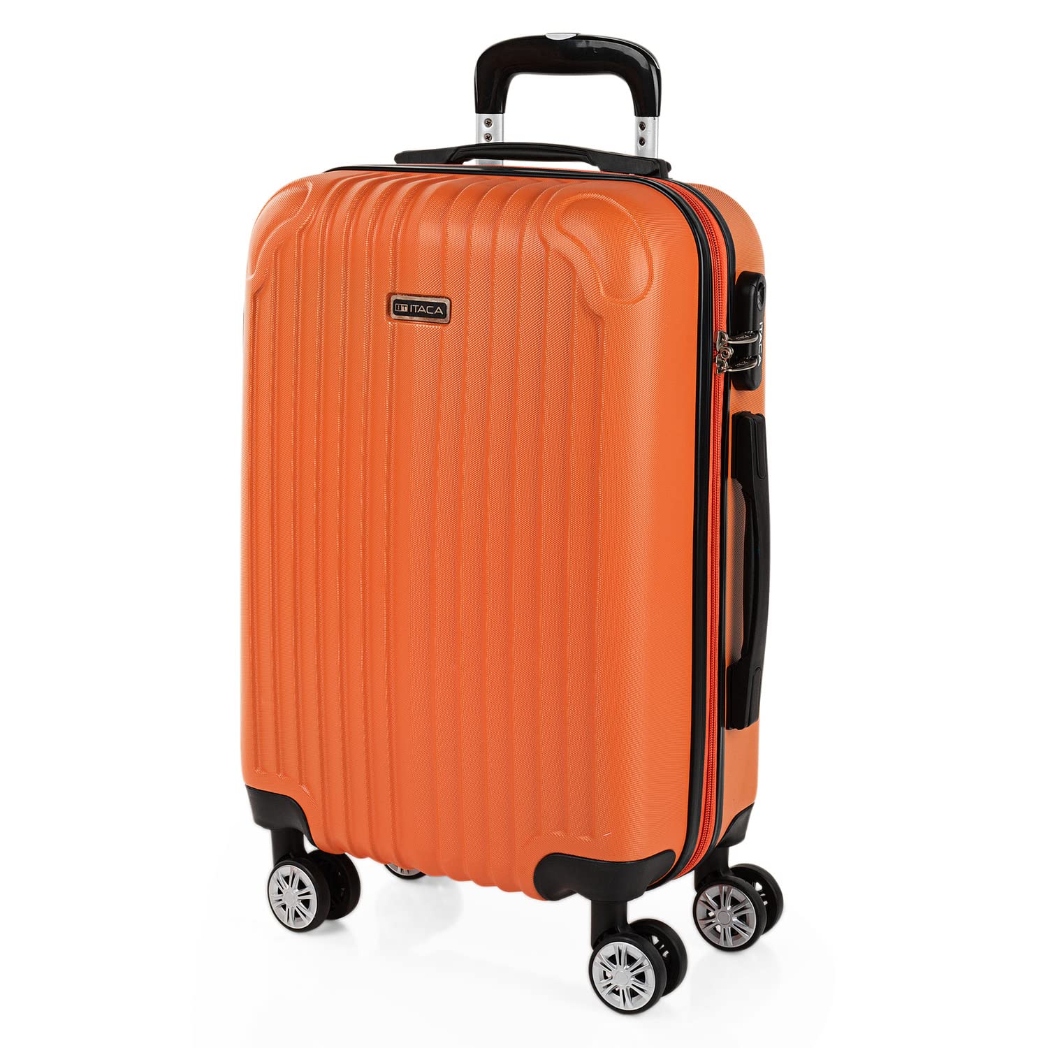 ITACA - Maletas Grandes De Viaje Rígidas Ligeras con 4 Doble Rueda 360° Maleta Grande 23 Kilos Alta Resistencia Extensible Maleta XL Duradera, Mandarina — view 85