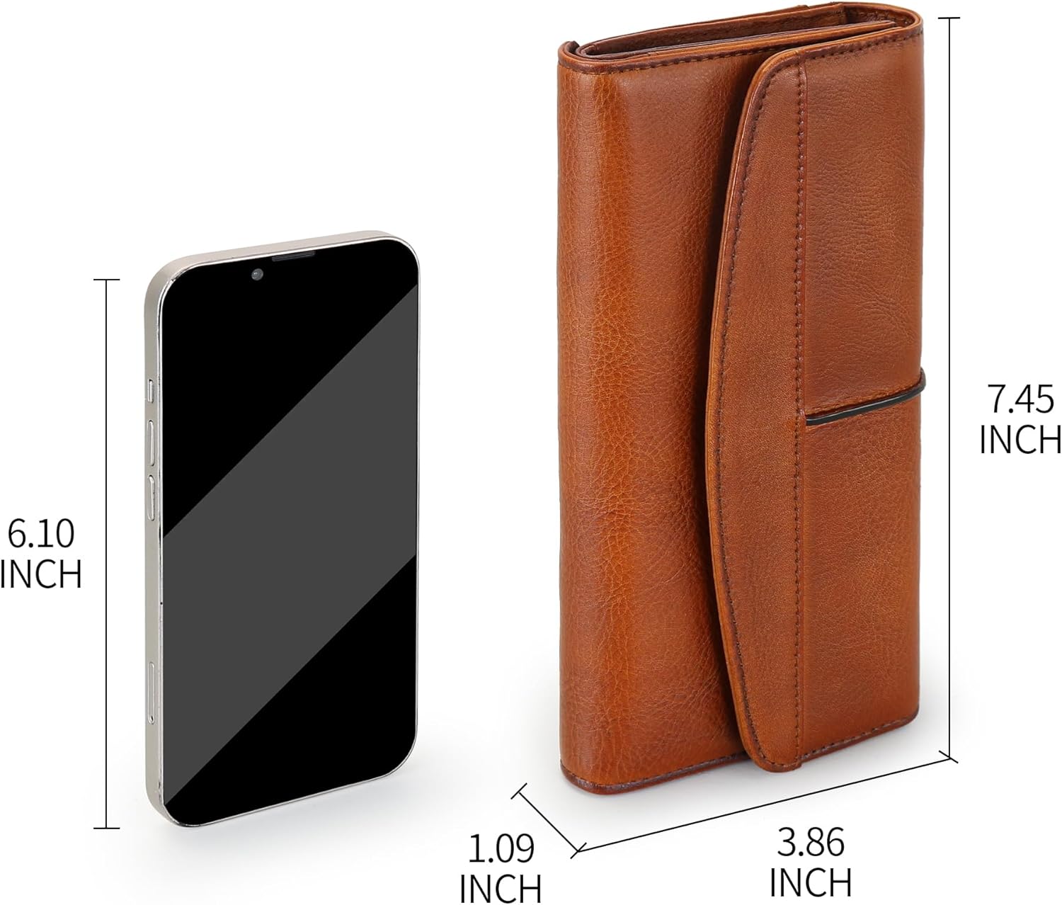 Wallets for Women Large Capacity Leather Clutch Wallet Card Organizer Women's Purse - Image 6