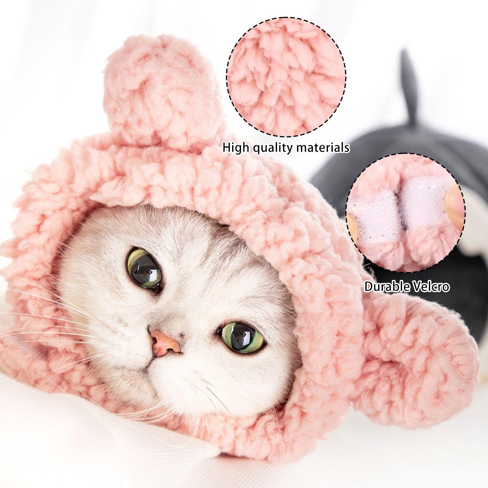 Chapeaux De Chat En Forme D'Ours 2 Pièces, Chapeaux Mignons Pour Animaux De Compagnie, Accessoires De Déguisement Pour Animaux De Compagnie, Chapeaux Chauds Pour Animaux De Compagnie, Marron)