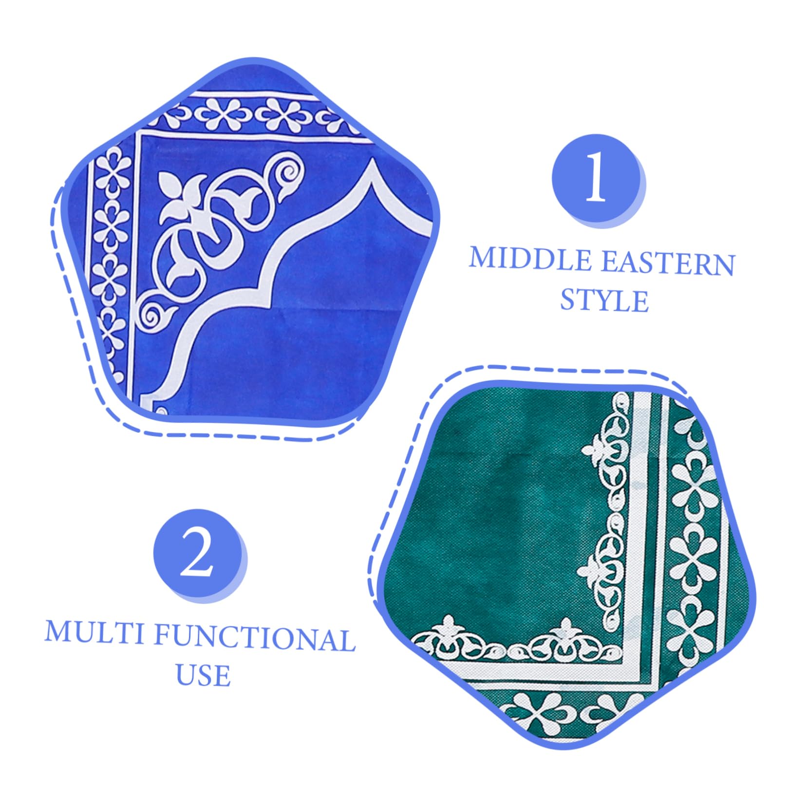 DECHOUS 16pièces Tapis De Prière Tapis De Prière Et Décoratif pour Festival De Eid pour Et Femmes Design Traditionnel