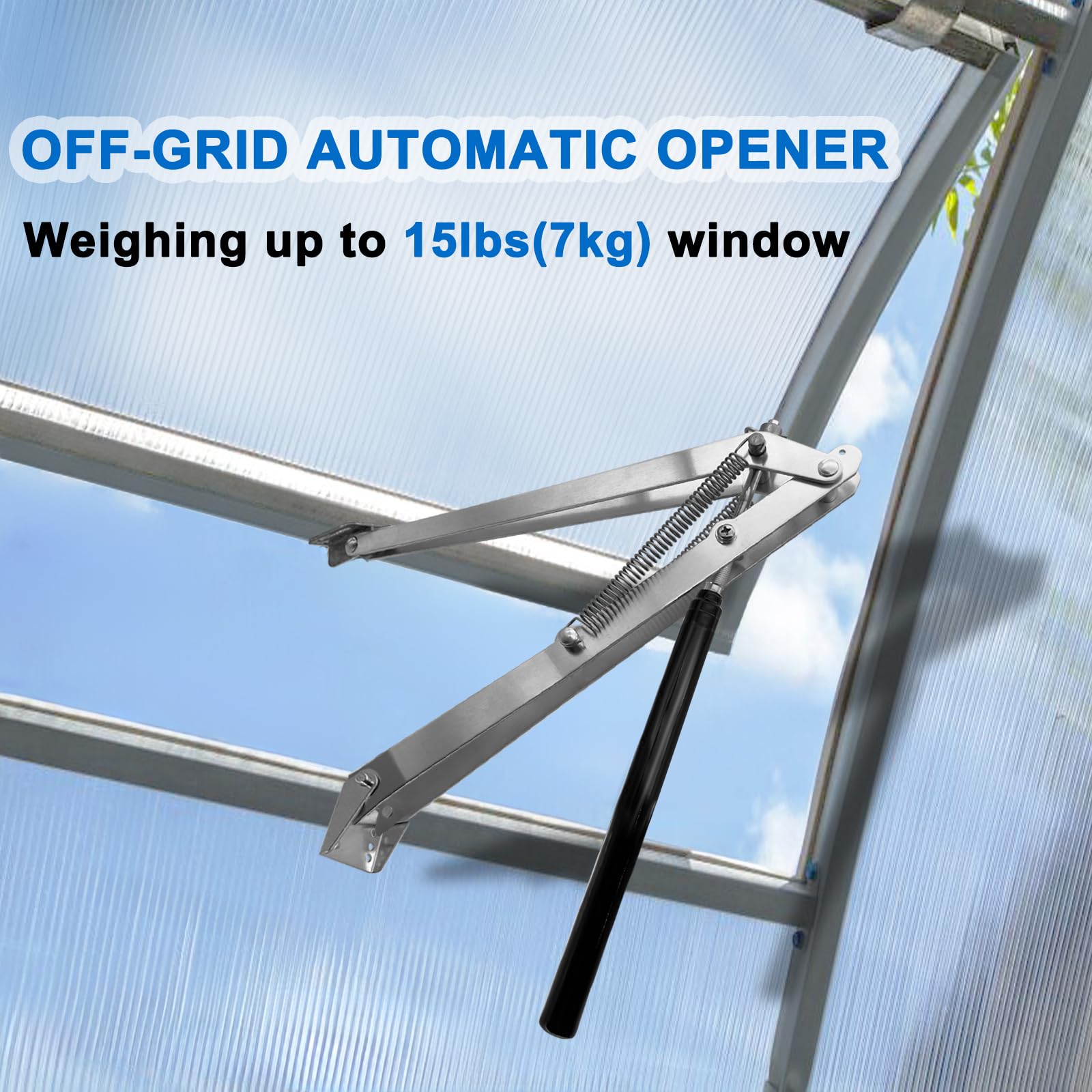 Spring Opener Snapklik.com : Greenhouse Automatic Window Opener Kit - Roof Vent Auto ...