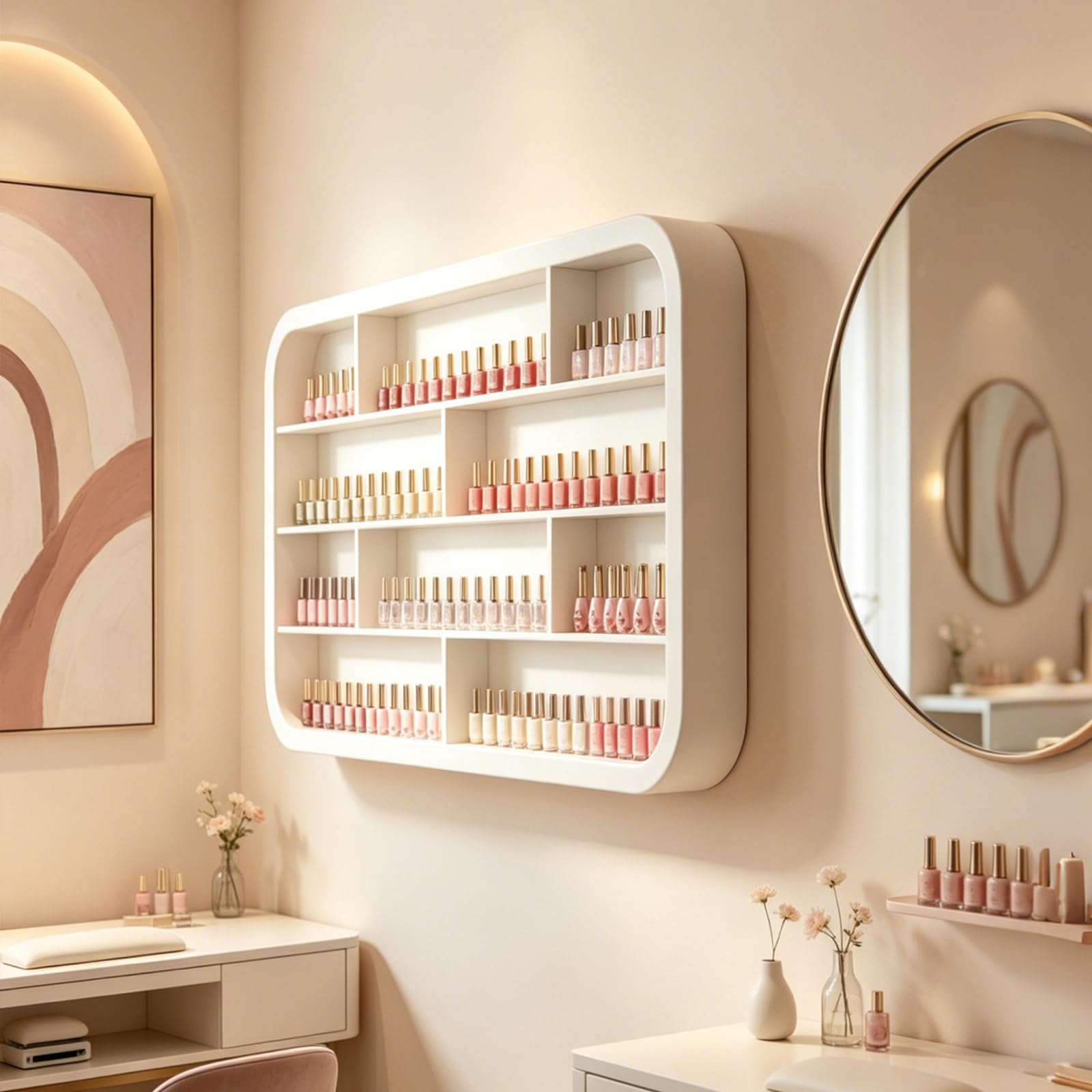 4-Poziomowy Organizer/Stojak Ekspozycyjny do Salonu Stylizacji Paznokci