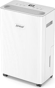 SEMKAP 2500 Sq Ft Basement Dehumidifier