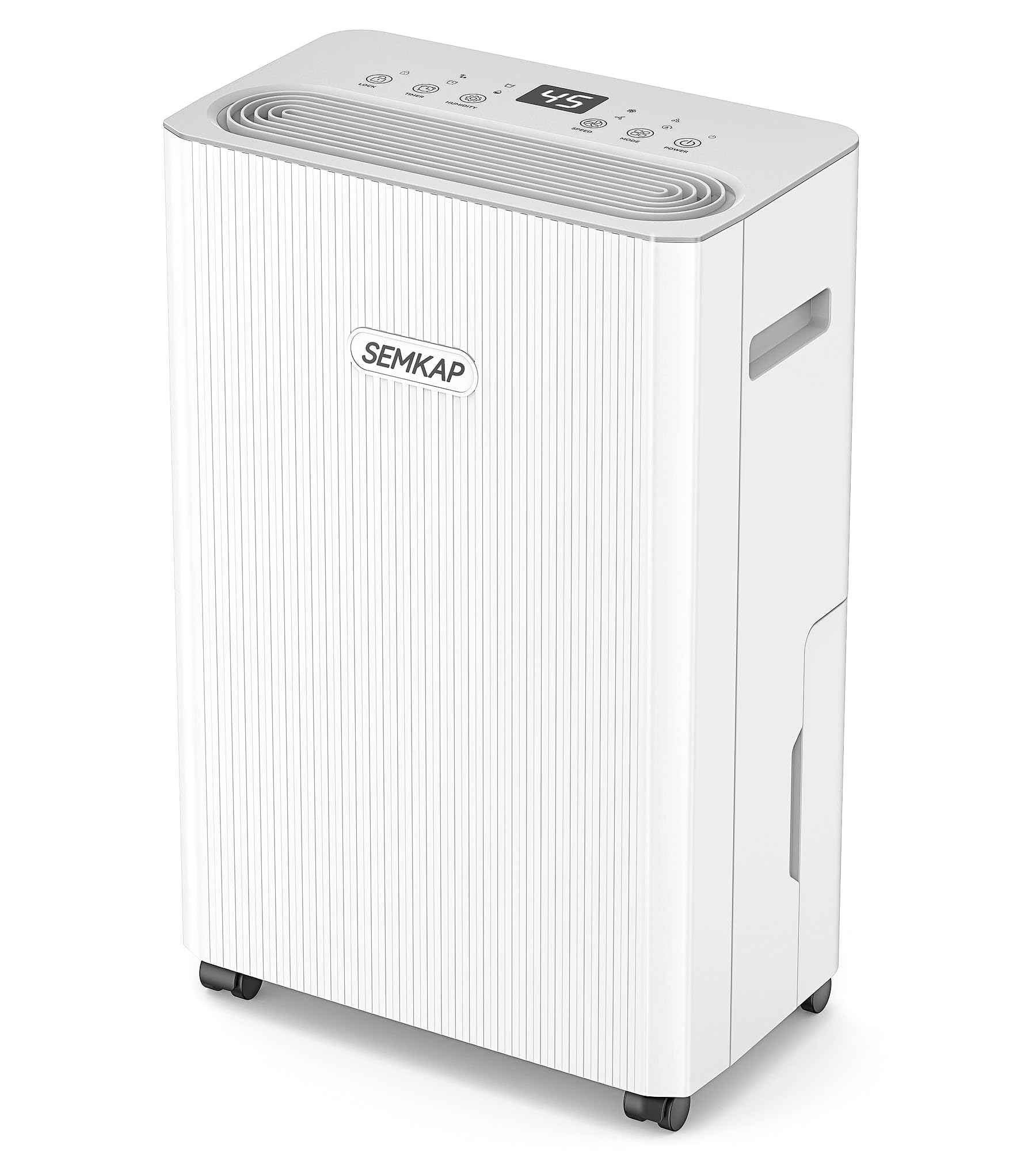 2500 Sq.Ft Dehumidifier for Basement with Drain Hose, SEMKAP 32 P...
