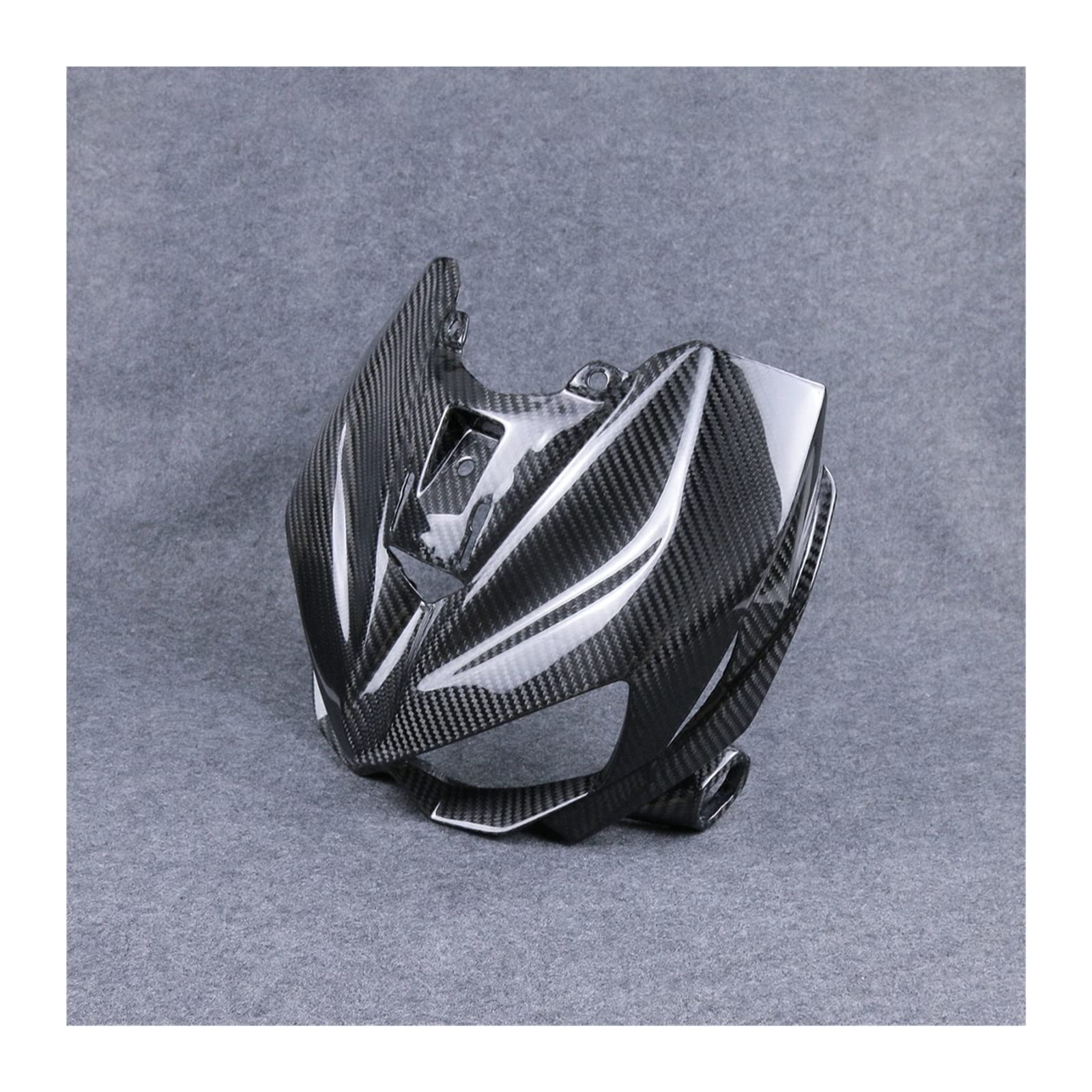 Amazon.co.jp: 3K カーボンファイバー オートバイ アクセサリー ヘッド