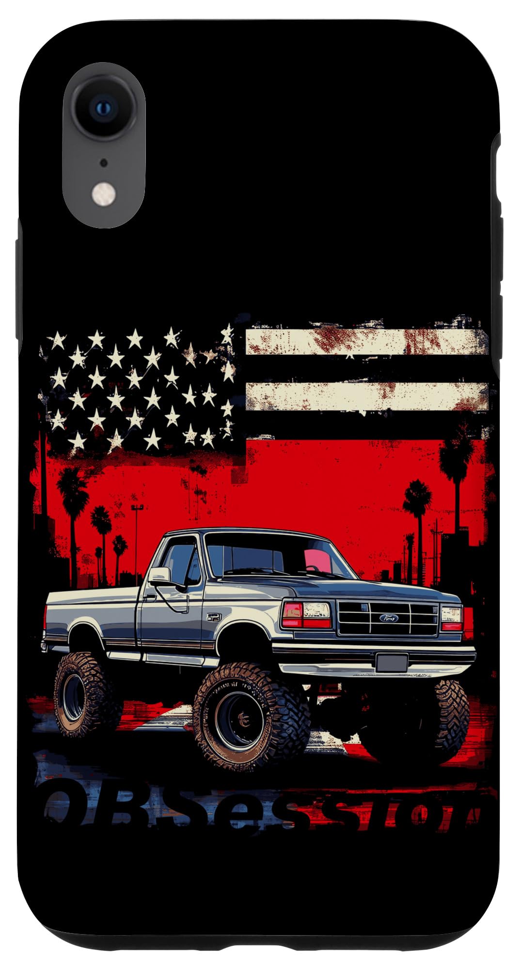 OBS Single Cab Old Body Style Retro Powerstroke Diesel Truck Case for iPhone XR