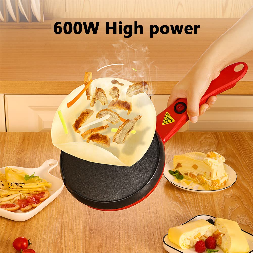 Pequeño panqueque automático, creador eléctrico creador de panqueques Antiadherente, Adecuado para panqueques, panqueques, Tortillas, Regalos de Las señoras