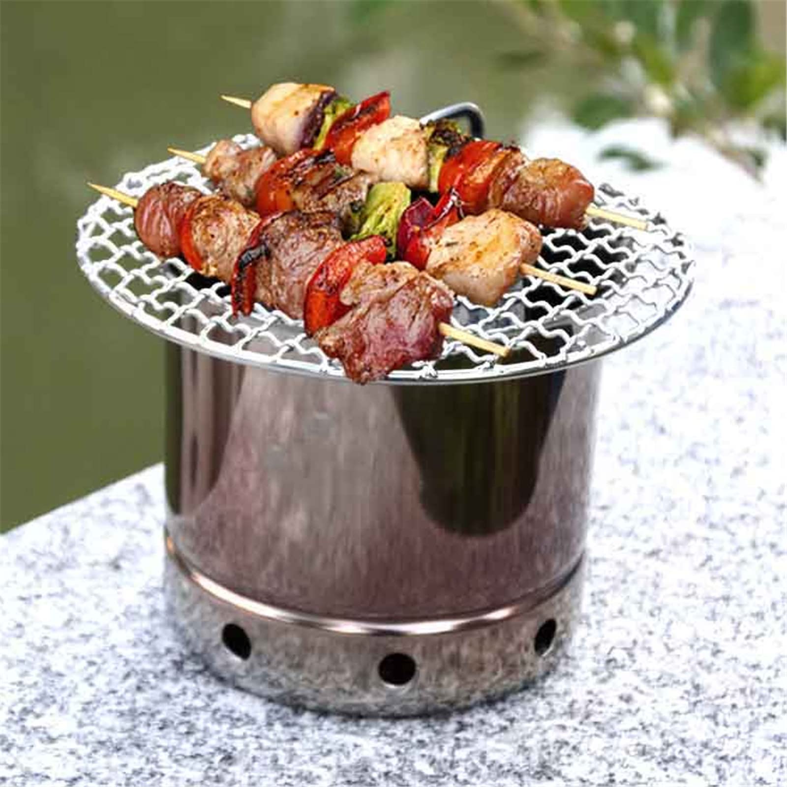 Amazon | 火 起こし器自作 BBQ チムニー スターター 安全ハンドル付き 