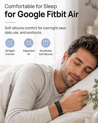 Google Fitbit Airバンド対応シリコンスポーツバンド 男女兼用