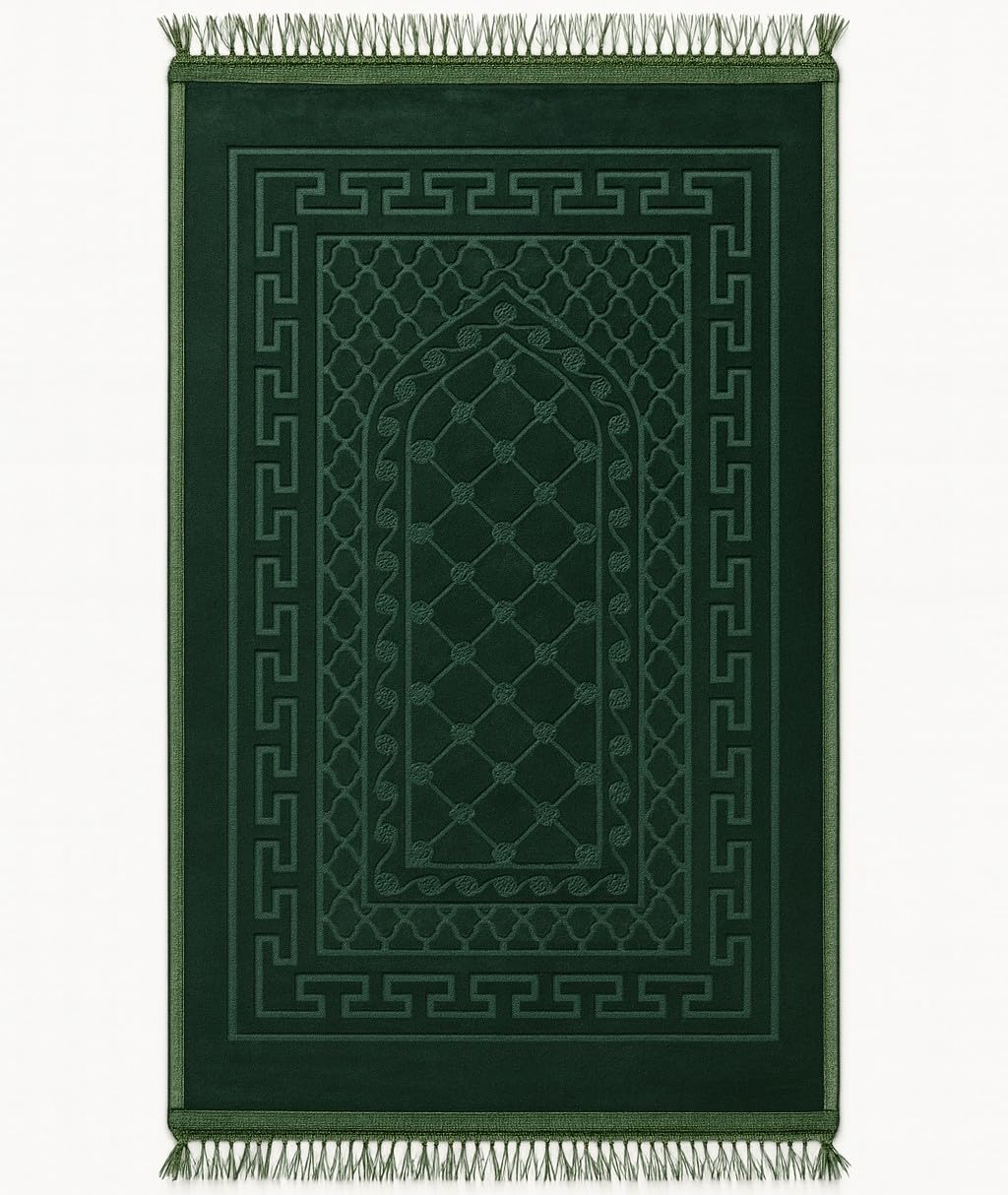 Tapis de prière oriental de luxe en velours lourd 910g