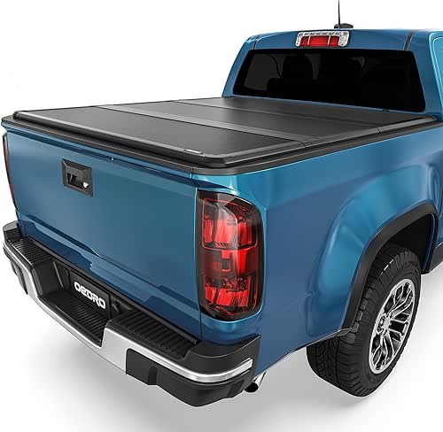 OEDRO FRP Hard Tri-fold Tonneau Cover Fold Truck Bed Covers