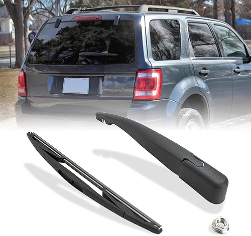 Conjunto de limpiaparabrisas trasero compatible con Ford Escape 2008-2012, Mercury Mariner 2008-2011, Mazda Tribute 2008-2011, repuesto 8L8Z17526C,
